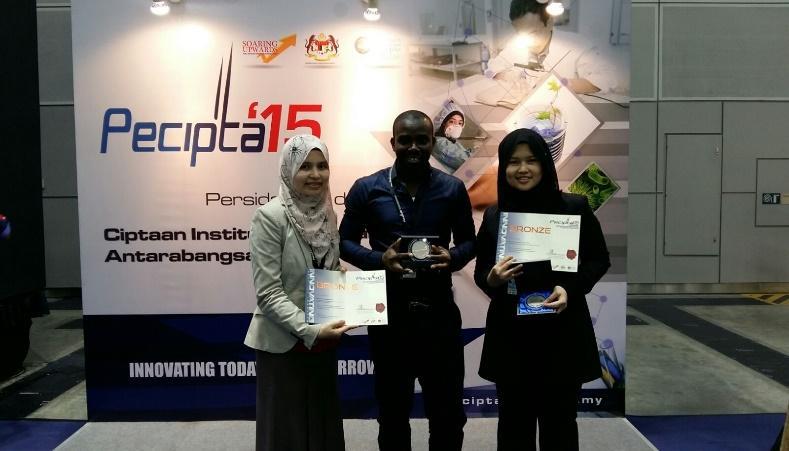 2 BRONZE MEDALS @ The 14th International Conference and Exposition on Inventions by Institutions of Higher Learning (PECIPTA 2015) 2 BRONZE MEDALS @ The 14th International Conference and Exposition on Inventions by Institutions of Higher Learning (PECIPTA 2015)