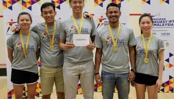 CHAMPION, DIVISION 2 CATEGORY @ 1Malaysia IPT Squash, Team Tournament 2016