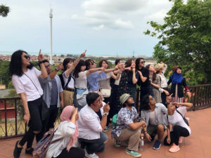 Sight-seeing in Malacca with the buddies