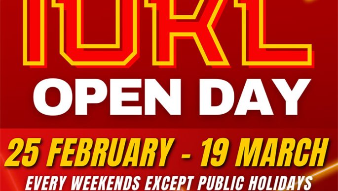 Open Day 25 February to 19 March 2023