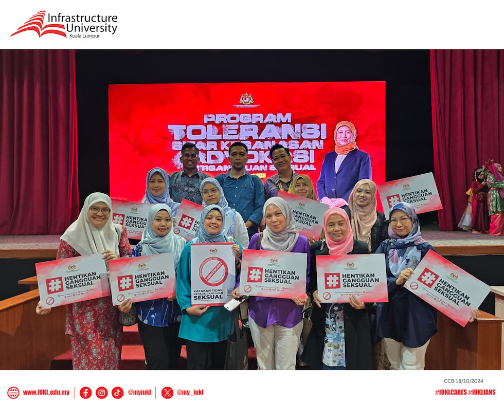 IUKL Among 8 Institutions Invited to Zero Tolerance Program for Violence & Anti-Sexual Harassment Advocacy at UNITEN IUKL Among 8 Institutions Invited to Zero Tolerance Program for Violence & Anti-Sexual Harassment Advocacy at UNITEN