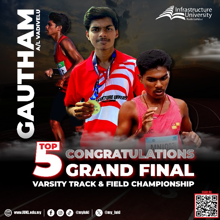 Congratulations Gautham A/L Vadivelu on Top 5 Varsity Track & Field Championship Congratulations Gautham A/L Vadivelu on Top 5 Varsity Track & Field Championship