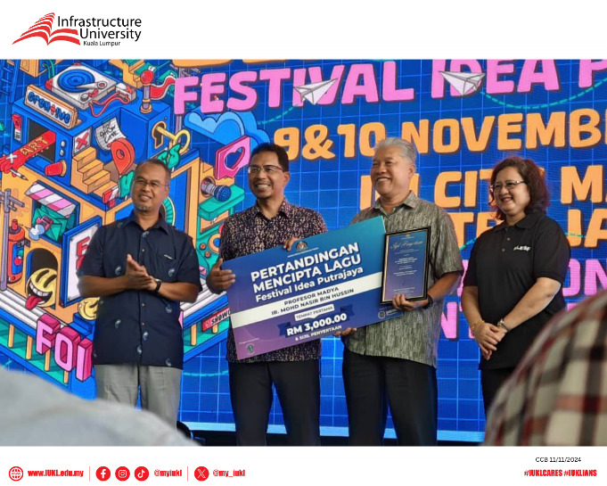CONGRATULATION AP Ir. Mohd Nasir Bin Hussin won grand prize in “Pertandingan Mencipta Lagu” at the Jerayawara Festival Idea Putrajaya CONGRATULATION AP Ir. Mohd Nasir Bin Hussin won grand prize in “Pertandingan Mencipta Lagu” at the Jerayawara Festival Idea Putrajaya