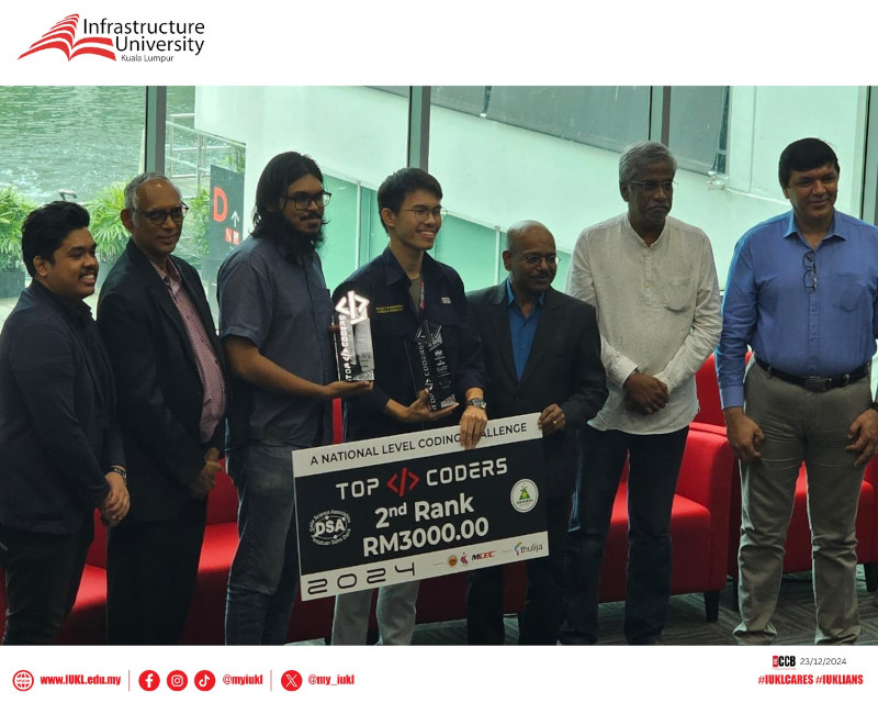 IUKL Secures Second Place at Top Coders Malaysia 2024 by Data Science Association IUKL Secures Second Place at Top Coders Malaysia 2024 by Data Science Association