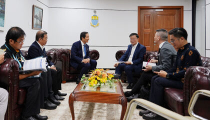 共绘科技人才培育新蓝图 马来西亚槟城州首席部长曹观友会见陈孝云主席一行